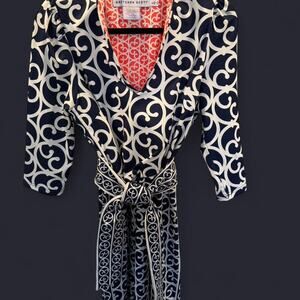 Navy and white dress preppy gretchen scott